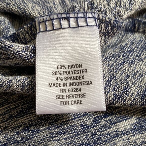 DB Sunday Blue and White 3/4 Length Sleeve Blouse - Picture 5 of 7